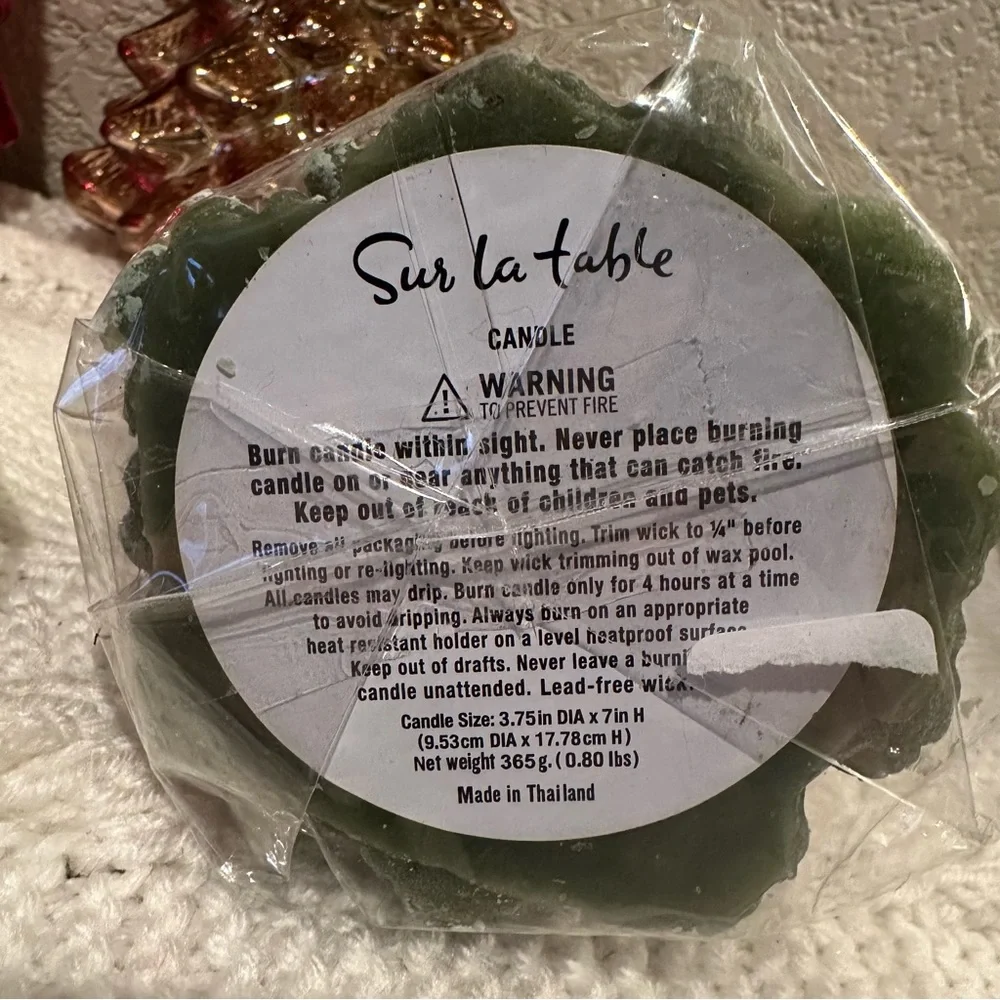 Sur La Table Green Tree Candle